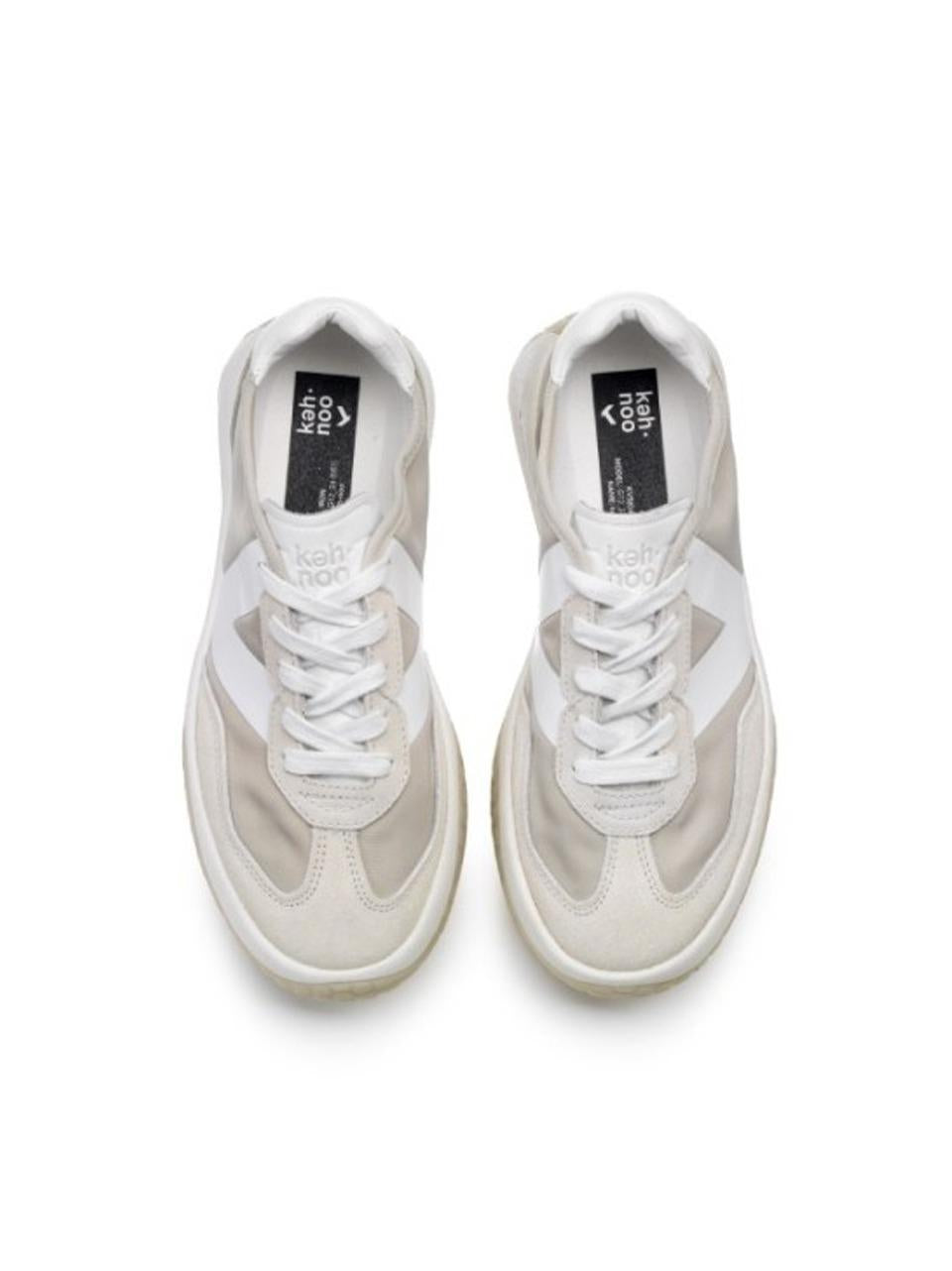 SNEAKERS suola alta KW9755 OFF WHITE WHAITE Keh.noo 