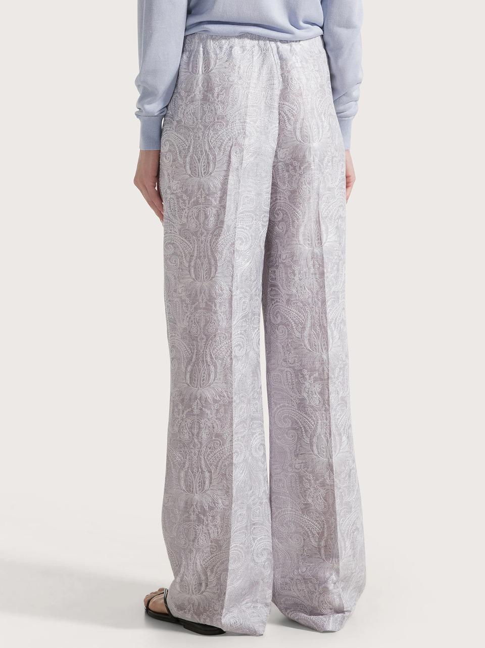 pantalone organza ricamata PT1173 RICAMO 760 SEVENTY 