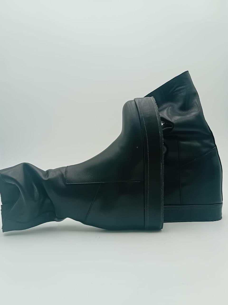 stivaletto con zip efondo fasciato D125-182 NERO MICHAEL DASS 