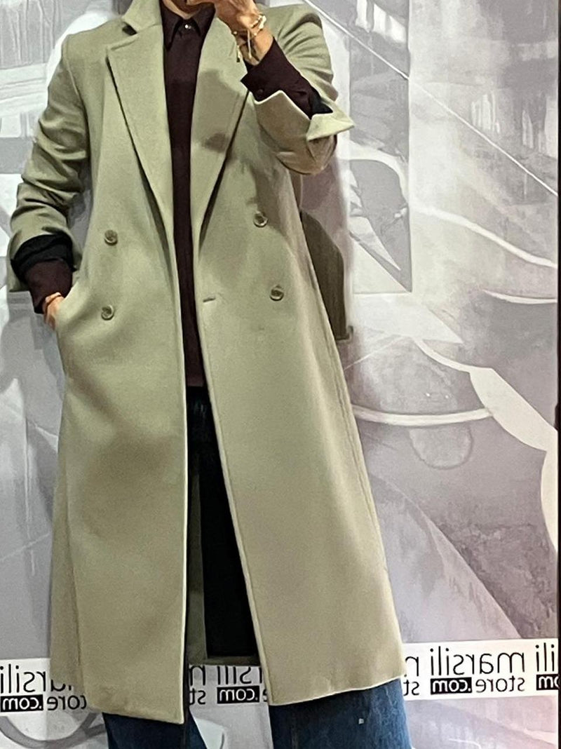 cappotto con fusciacca 2O0195 GREIGE Patrizia pepe 