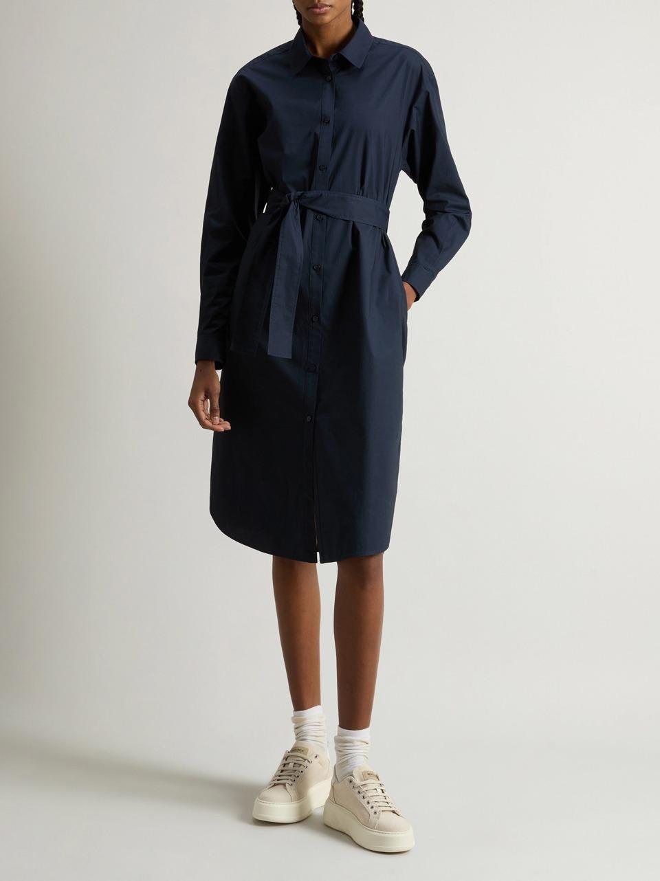 chemisieur con spacchi alti 0163 3944 BLU WOOLRICH 