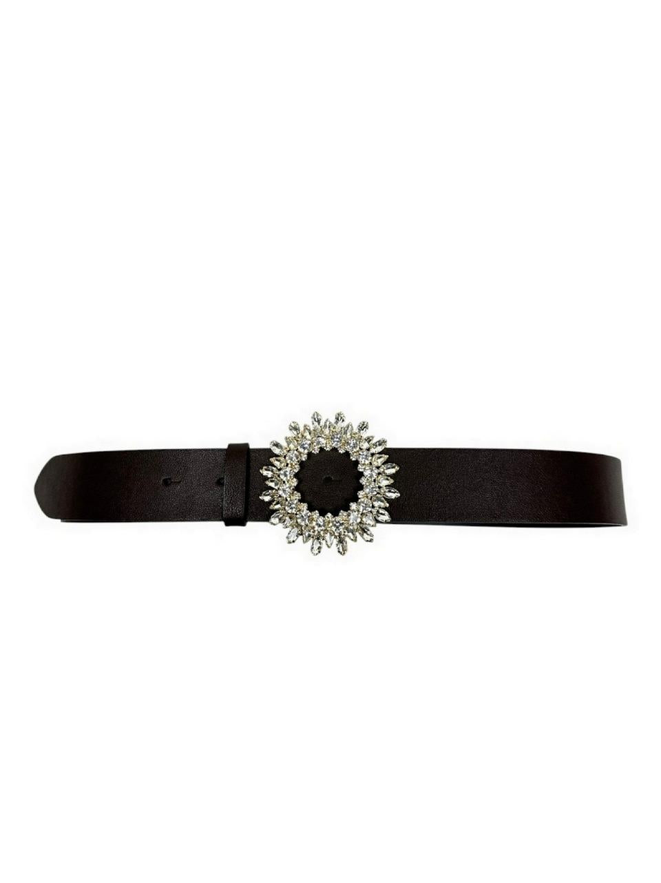 cintura con fibbia swarosky D10401VANITY NERO ORCIANI 