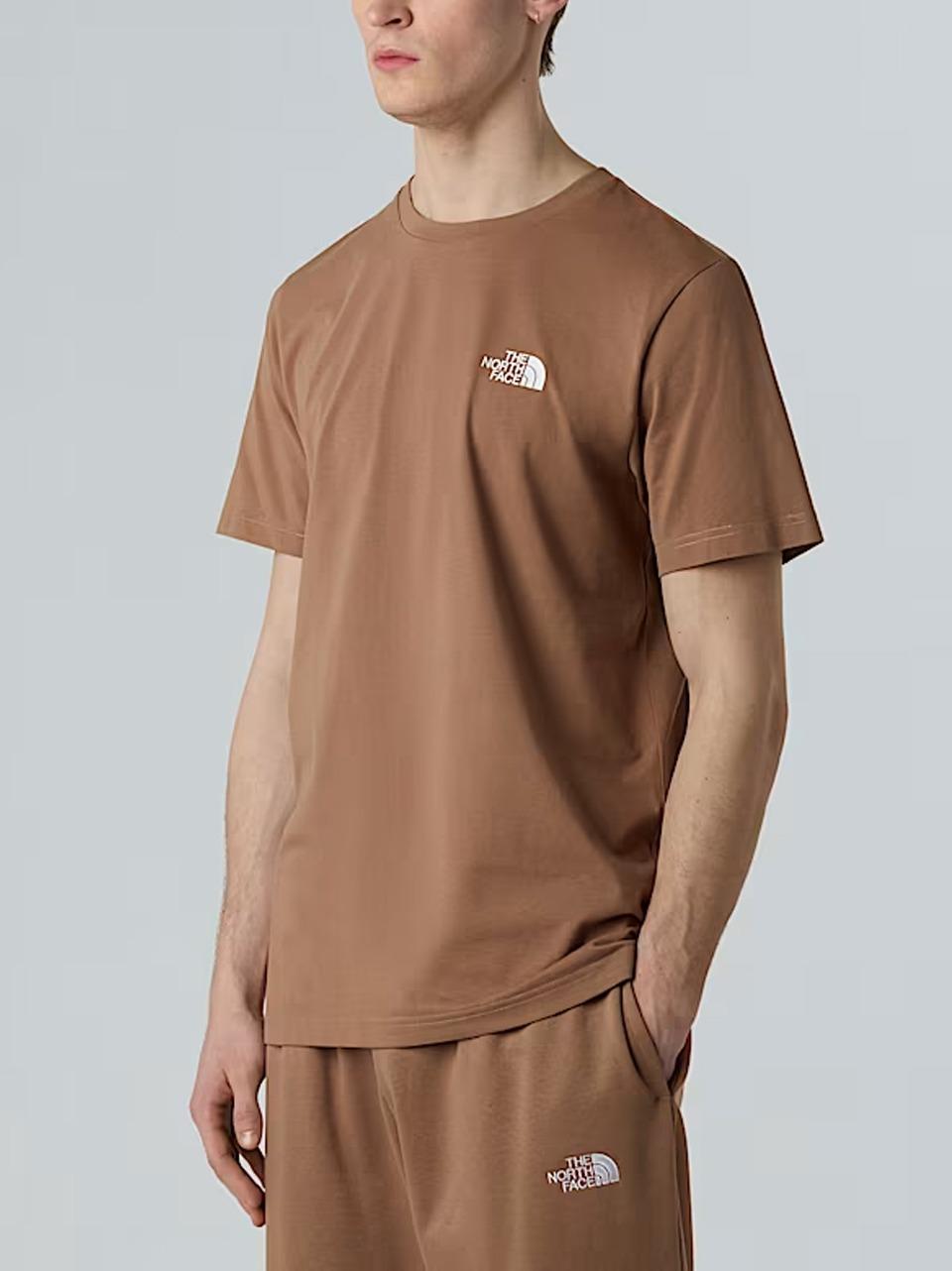 simple dome tee NF0A87NG6 LATTE THE NORTH FACE 