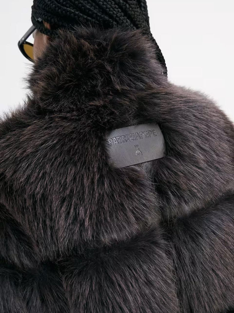 ecopelliccia mid 2O0175 CHOCOLATE Patrizia pepe 