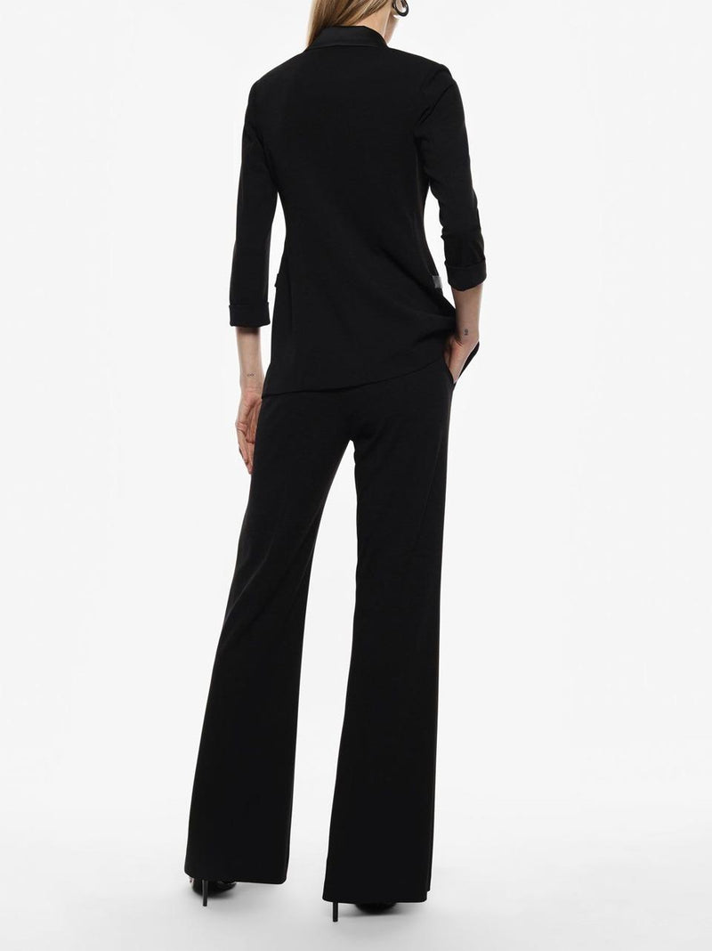 pantalone crepe P3E9JAW NERO SELECTED 