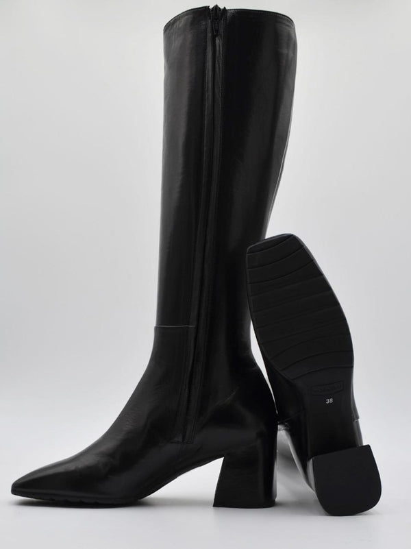 stivale tacco h 50mm T246 NERO MARA BINI 