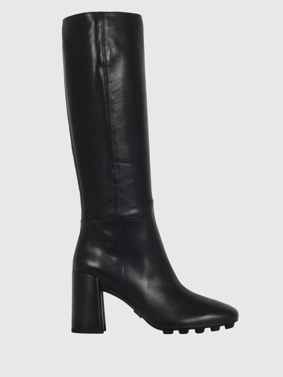 stivale tubo con zip tacco h 80 mm HXW6950FW40KXTB999 NERO HOGAN 