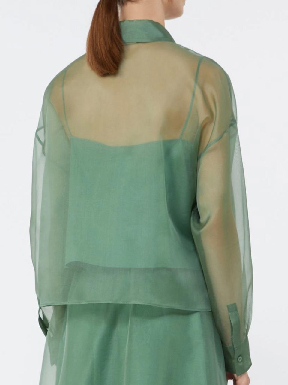 camicia in  organza con top abbinato COLOMBA VERDE WEEKEND  by Max Mara 