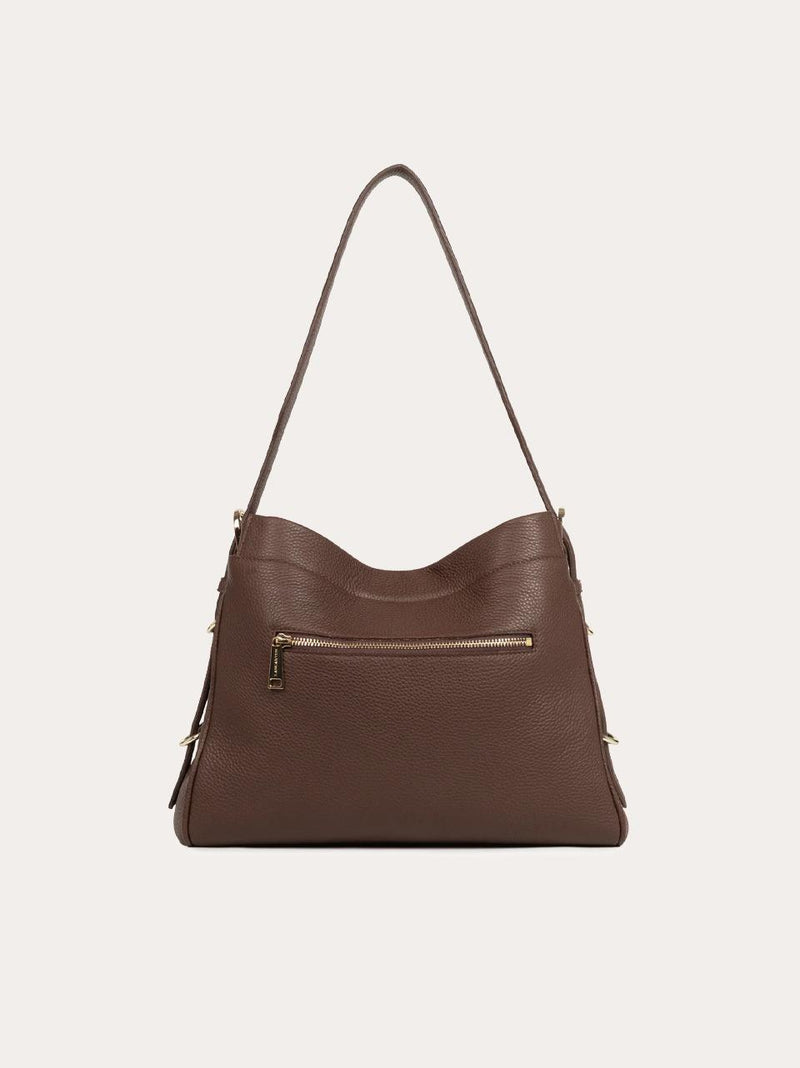 borsa shopping con chiusura 572106 MARRONE LANCASTER 