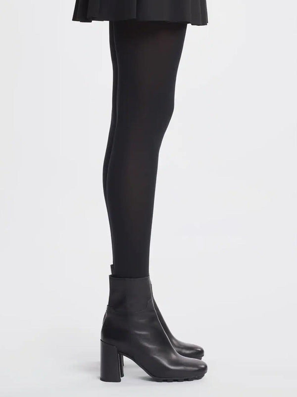 stivaletto con zip tacco 80 mm HXW6950FW20KXTB999 NERO HOGAN 