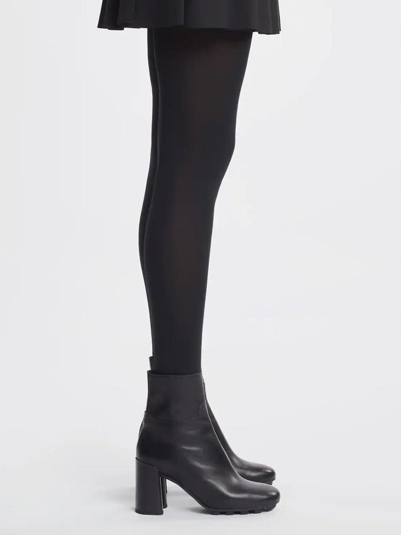 stivaletto con zip tacco 80 mm HXW6950FW20KXTB999 NERO HOGAN 