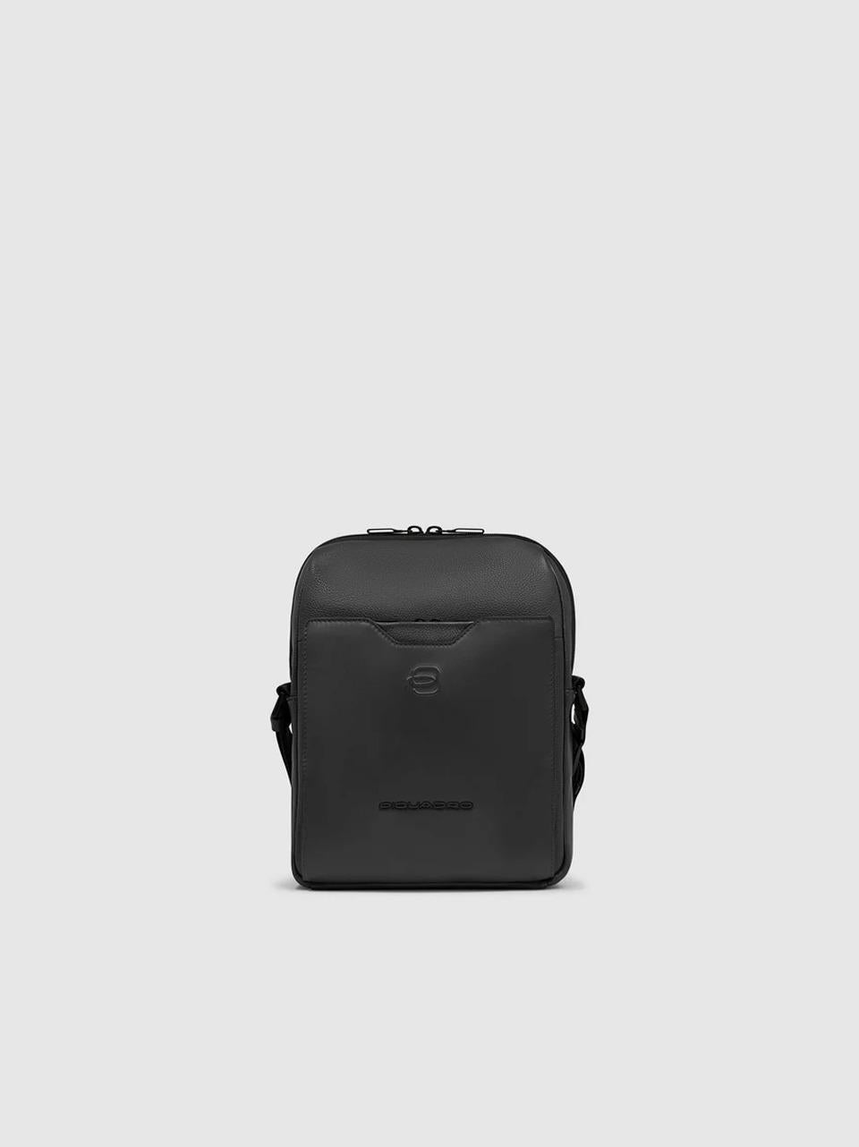 tracolla doppa tasca pelle e nappa CA6917S142 NERO PIQUADRO 
