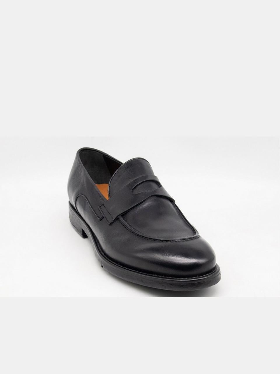 mocassino con passante GB12A NERO LEMARGO 