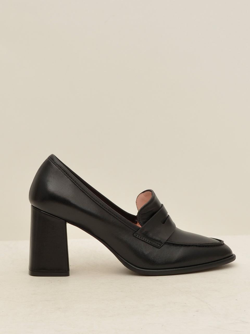 mocassimo tacco h 70 mm 1765 NERO ANNA F 