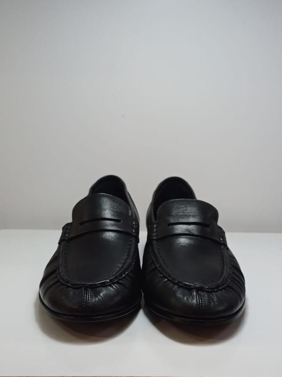 mocassino con passante plissettato 40401 NERO MICHAEL DASS 