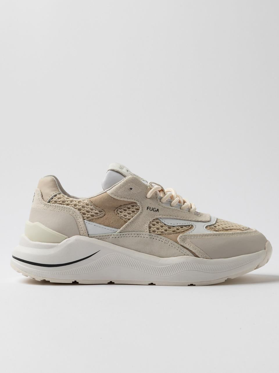 sneakers fuga W421-FG-ET-BI BEIGE D.A.T.E 