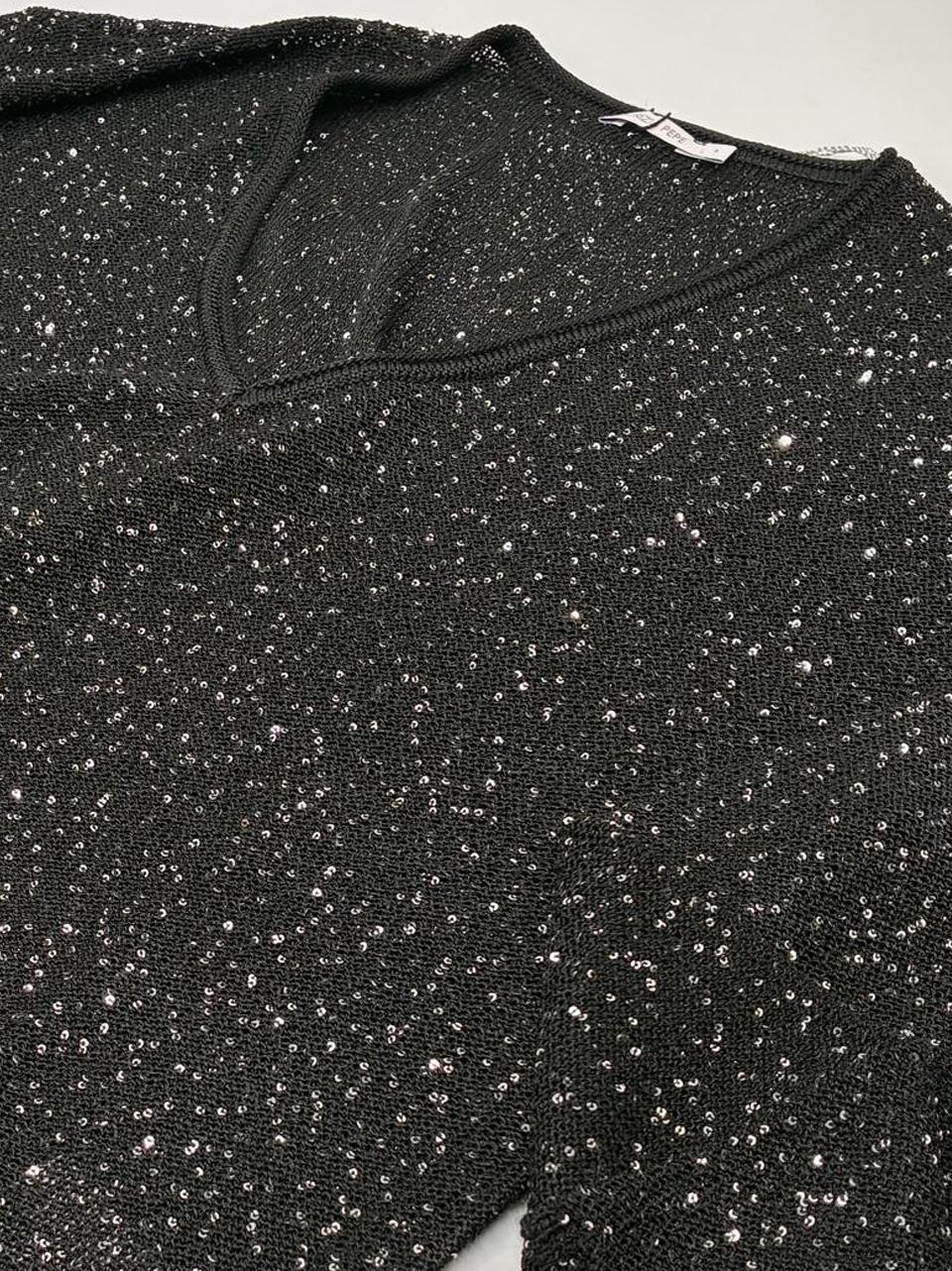 maglia paillettes 8K0403 N Patrizia pepe 