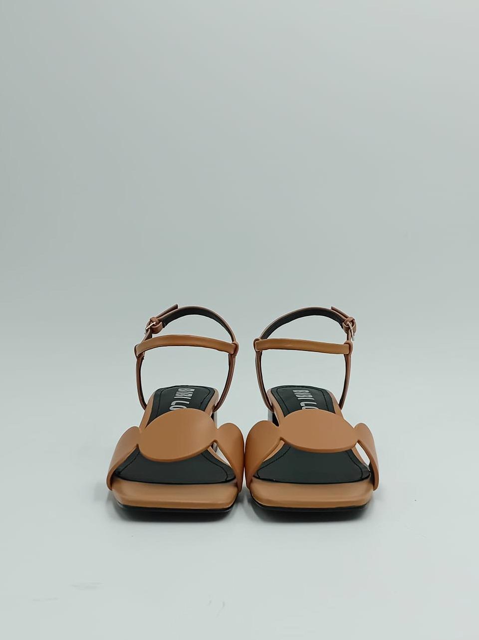 sandalo con oblo  tacco h 50mm 623 CAMEL BIBI LOU 