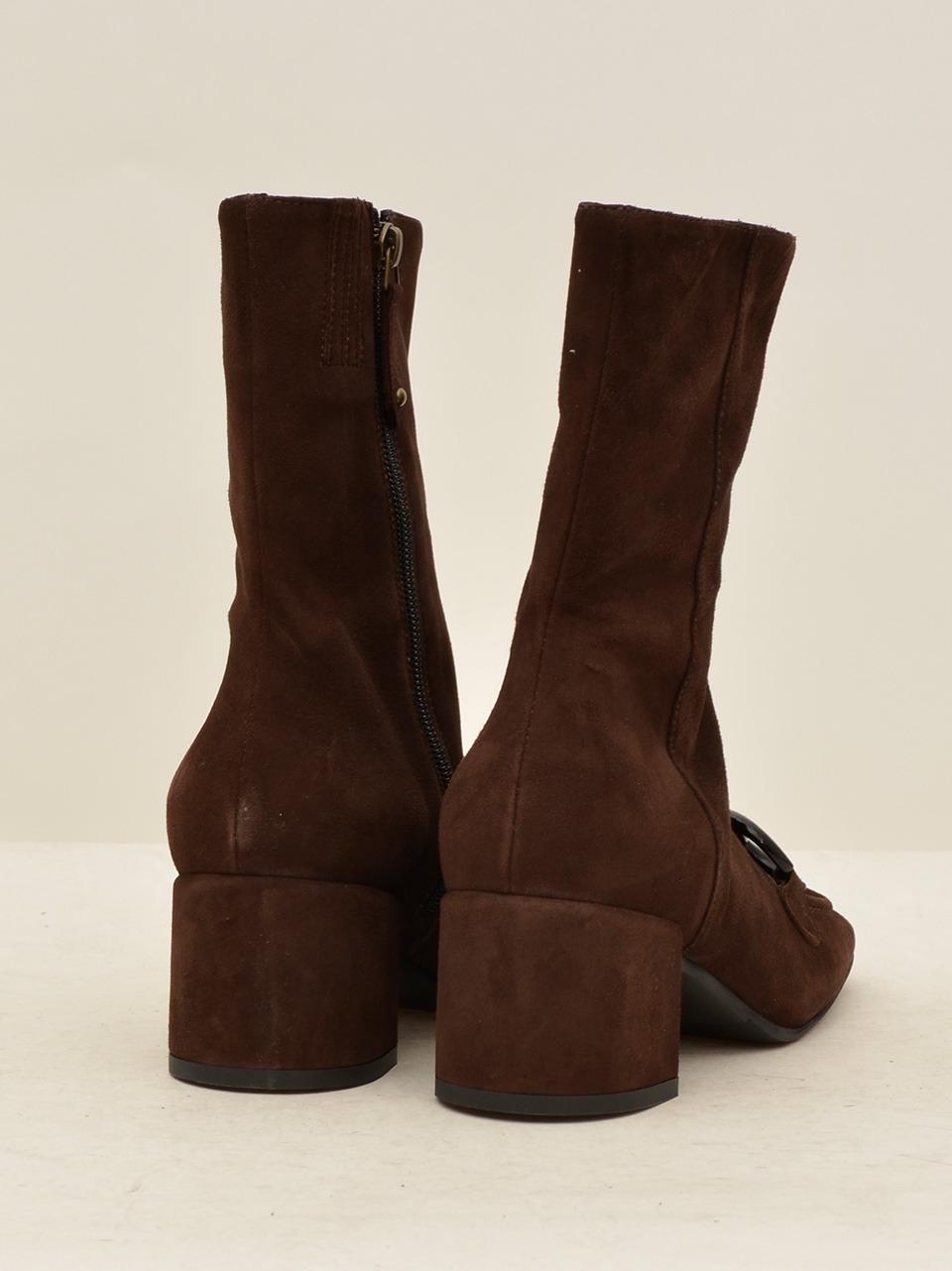 stivaletto con accessorio 9138 TESTA DI MORO BRUGLIA 