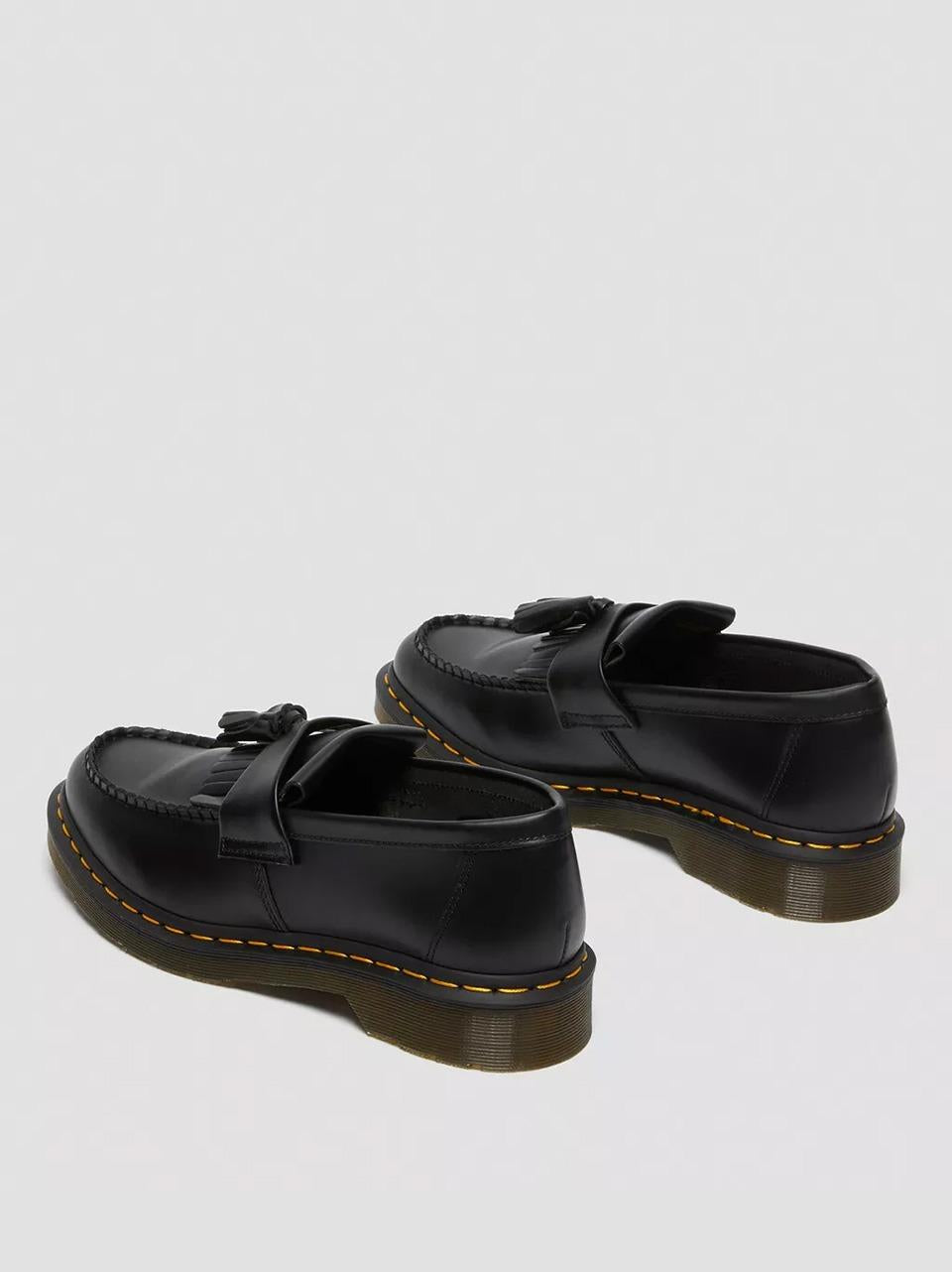 mocassino adrian cuciture gialle ADRIAN YS22209001 SMOOTHBLACK Dr Martens 