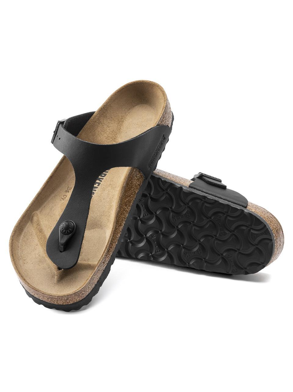 sandalo gizeh GIZEH043691 BLACK BIRKENSTOCK 