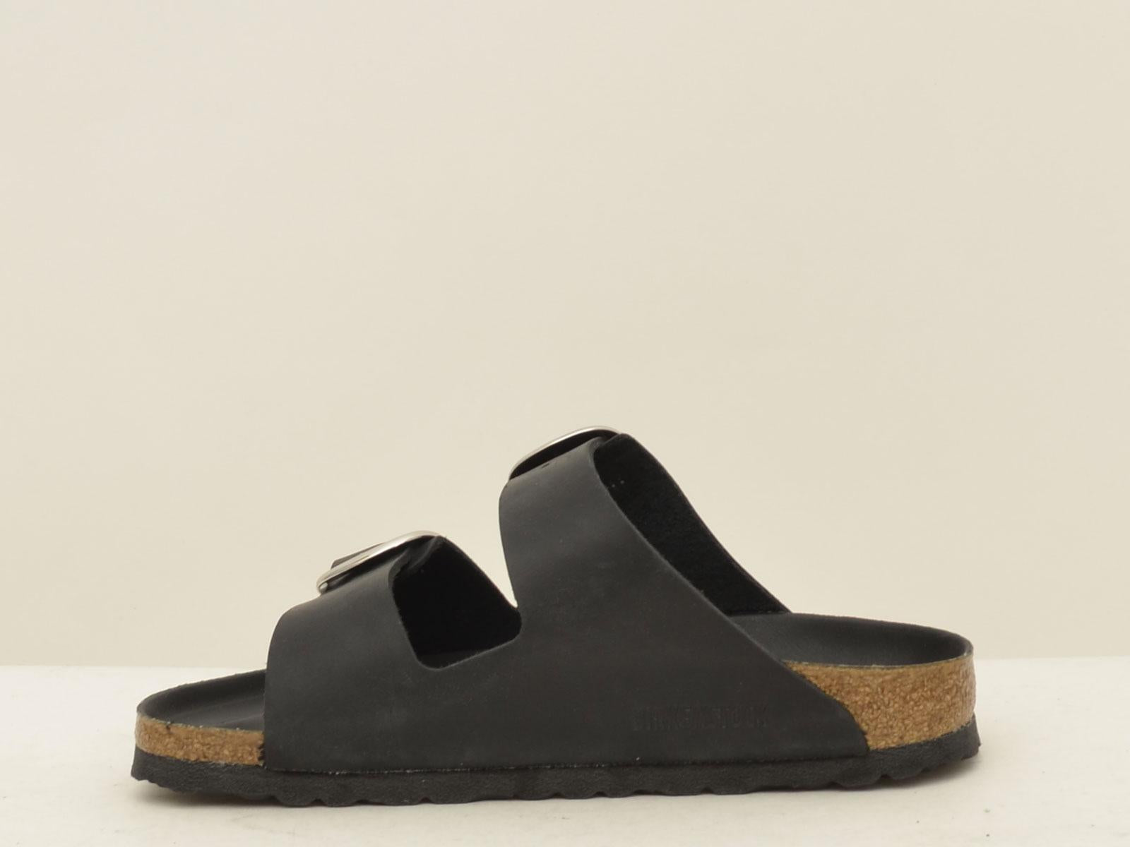 sabot arizona big buckle ARIZONA1011075 BLACK BIRKENSTOCK 