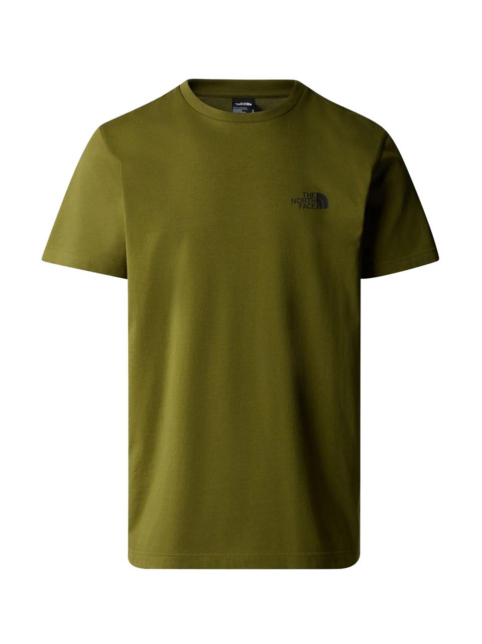 simple dome tee NF0A87NG6 FOREST OLIVE THE NORTH FACE 