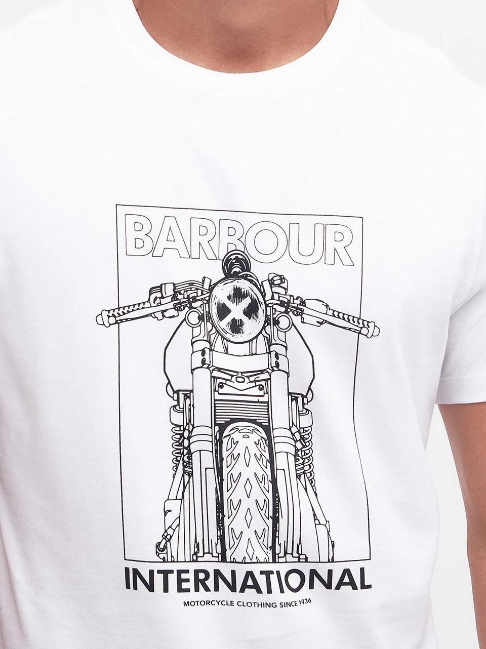 t-shirt stampa moto MTS1249 VH11 BARBOUR INTERNATIONAL 
