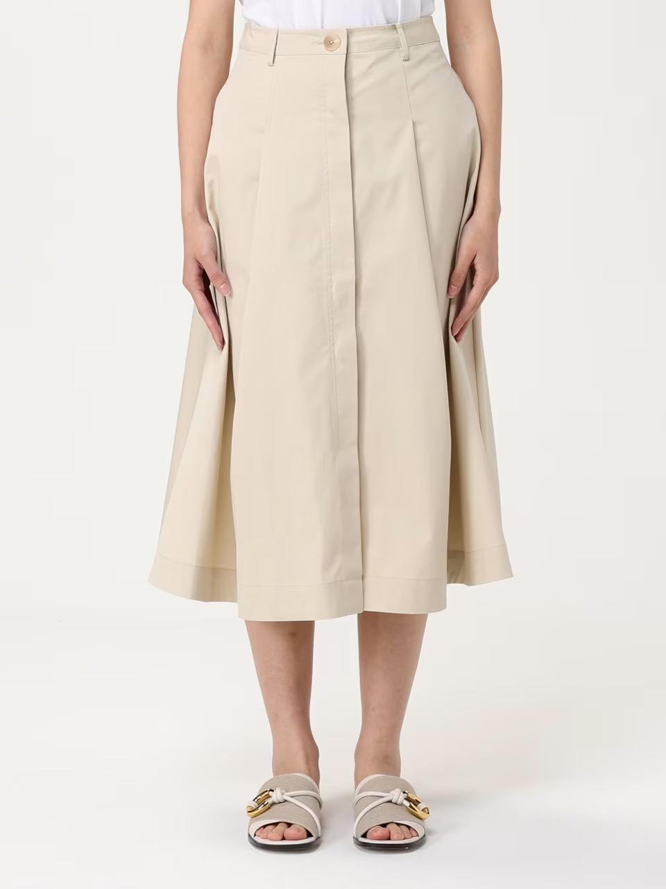 gonna godet con bottoni E91 7295 add 