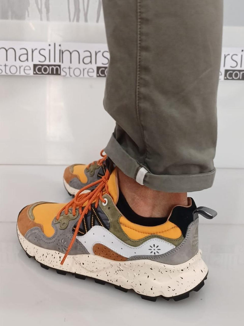 sneakers yamano 3 YAMANO33D84 ARANCIO FLOWER MOUNTAIN 