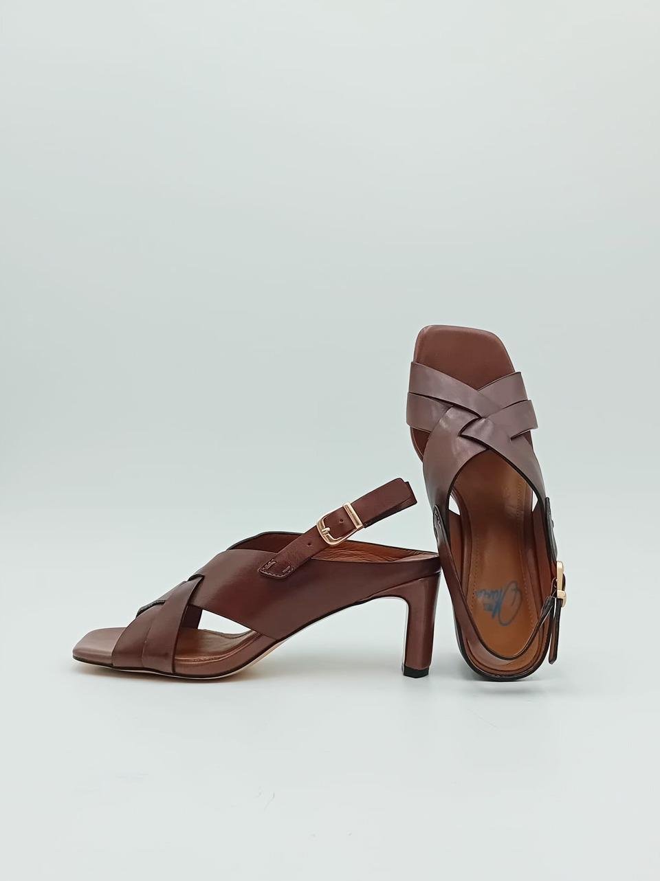 sandalo  incrociato  tacco h 70mm LINDA D COFFE miss olivia 