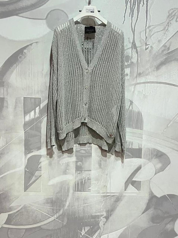 tcardigan platino in maglia Z37R0195 P Souvenir 
