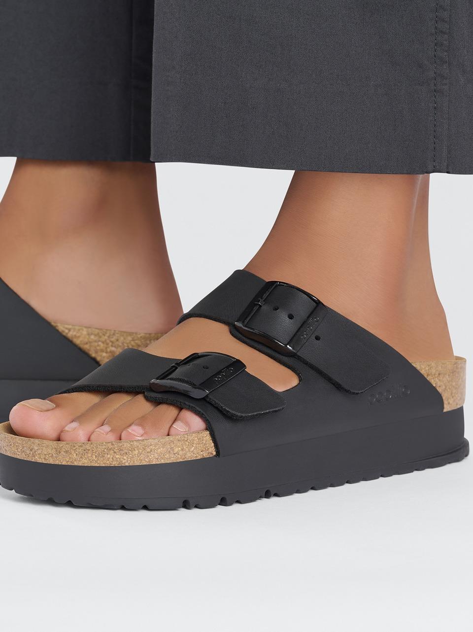 sabot arizona papillio platform ARIZONA1027385 BLACK BIRKENSTOCK 
