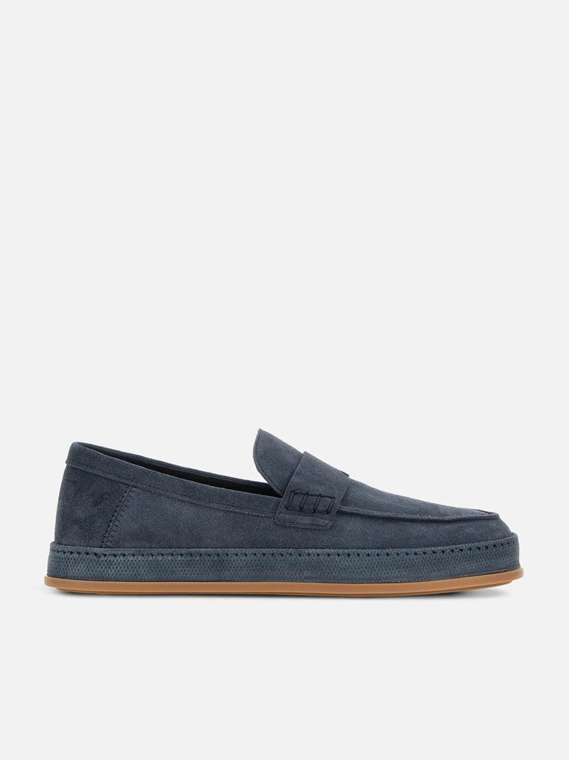 mocassino 683 fono fasciato HXM6830FR40BTMU828 BLU HOGAN 