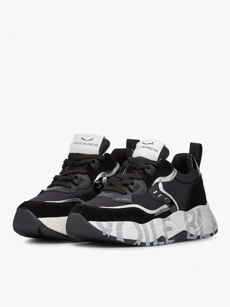sneakers club 105 001-2017475-05 1A03NERO VOILE BLANCHE 