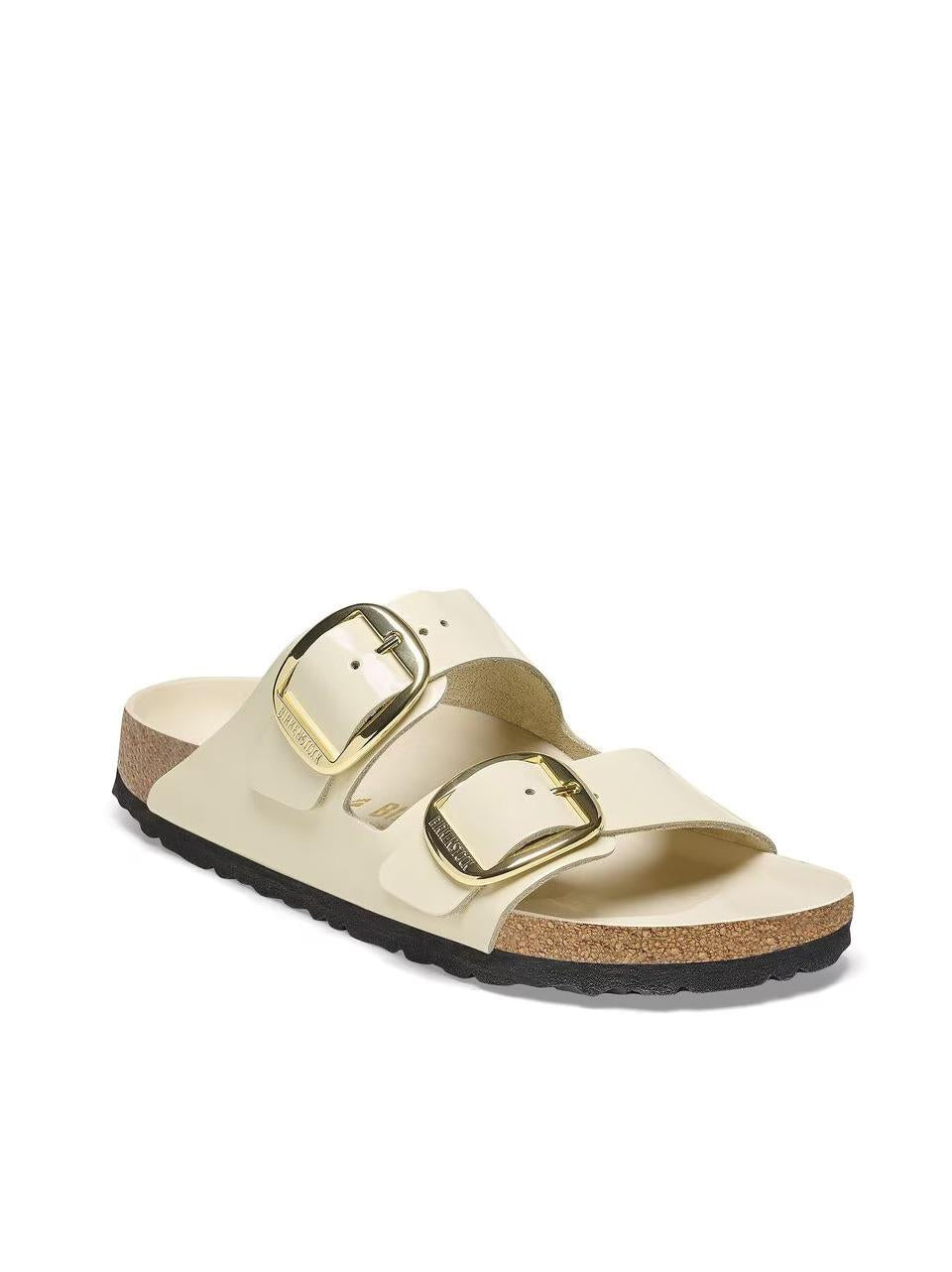 sabot arizona big buckle shine ARIZONA1026128 ECRU BIRKENSTOCK 