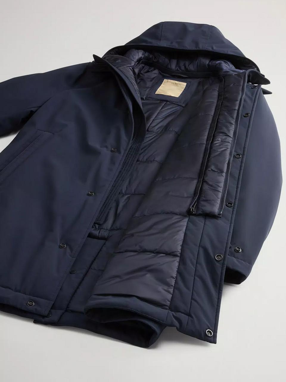 piumino liscio strech lungo OU0928 3989 WOOLRICH 