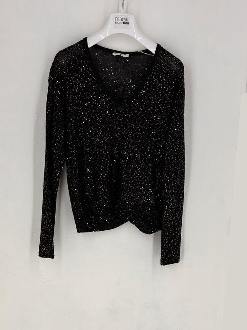 maglia paillettes 8K0403 N Patrizia pepe 