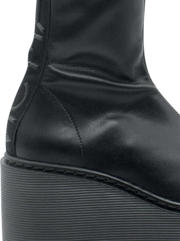 stivaletto con zeppa 1F2652D-F20BP20101 NERO VIC MATIE' 