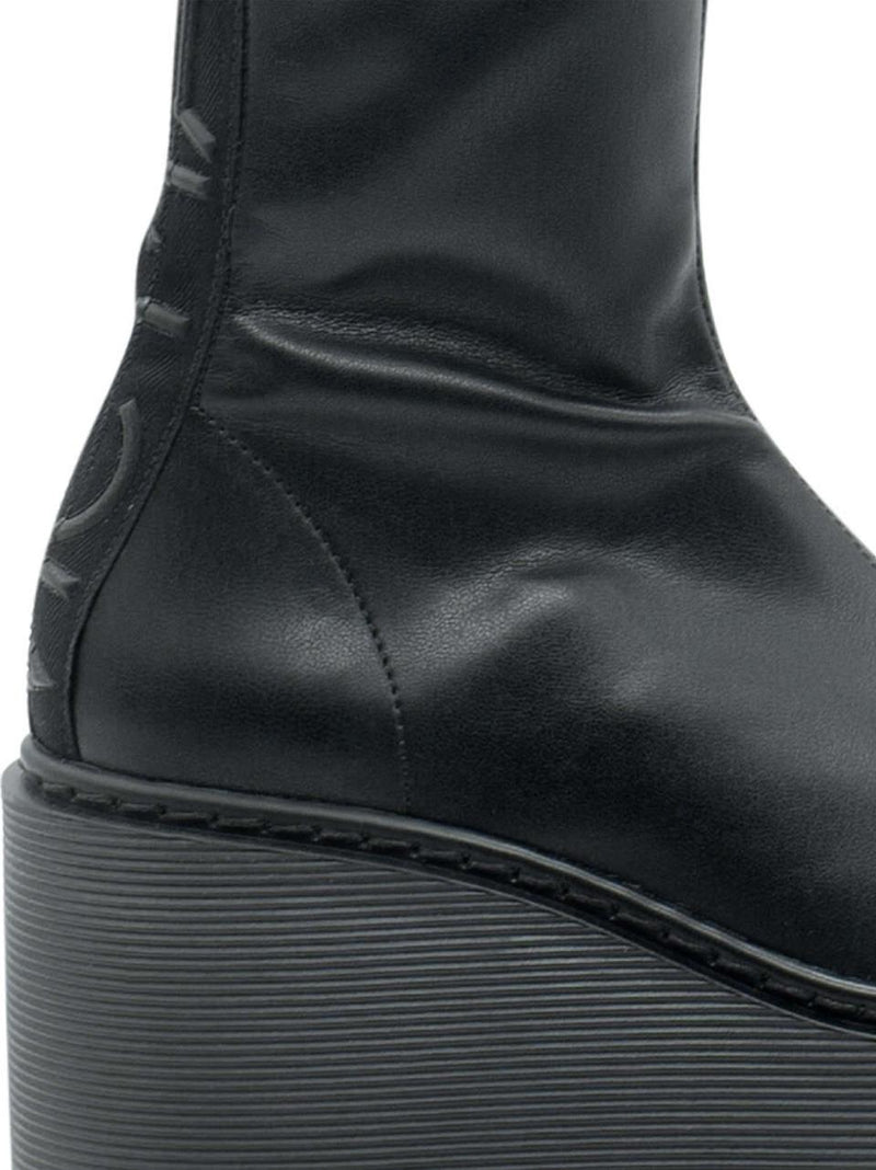stivaletto con zeppa 1F2652D-F20BP20101 NERO VIC MATIE' 