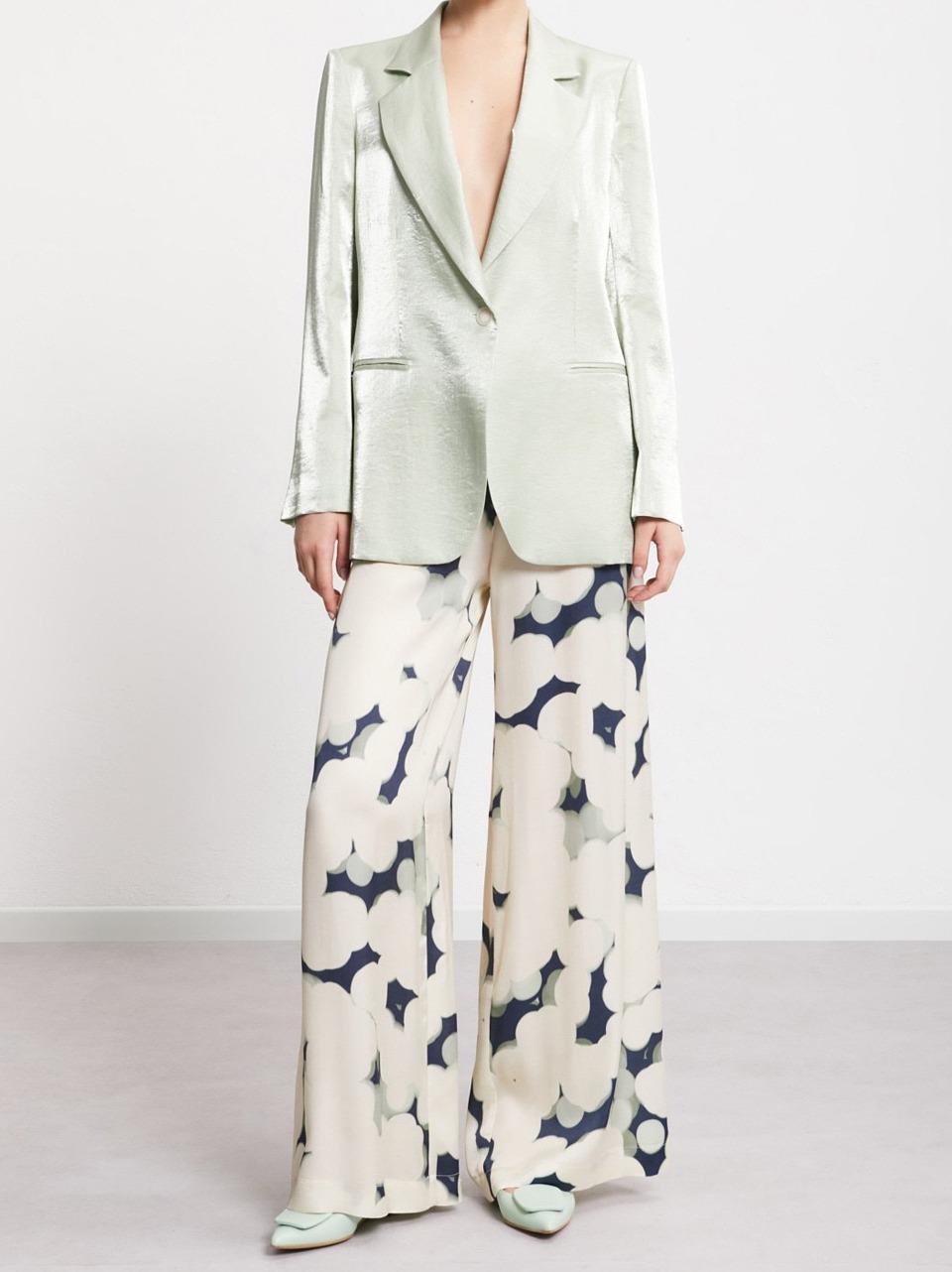 pantalone palazzo fantasia raso viscosa TP9838 LN ottod'ame 