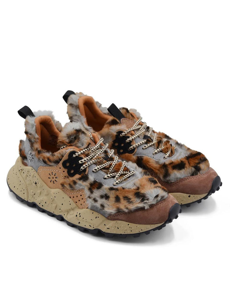 snakers kotetzu fur KOTEZU253B80 ANTRAX LIGHT BROWN FLOWER MOUNTAIN 