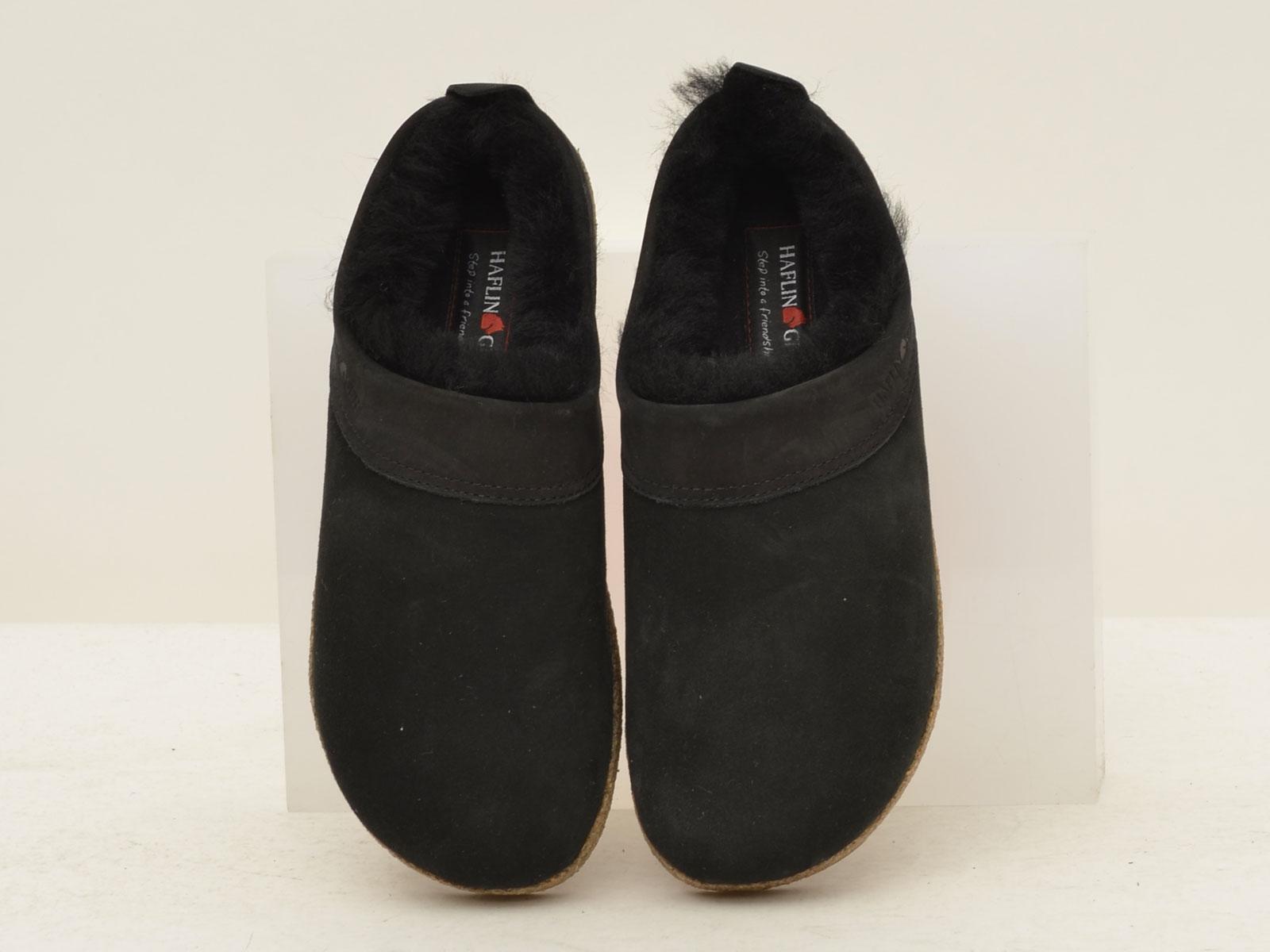sabot snowbird in shearling 713015 03BLACK HAFLINGER 