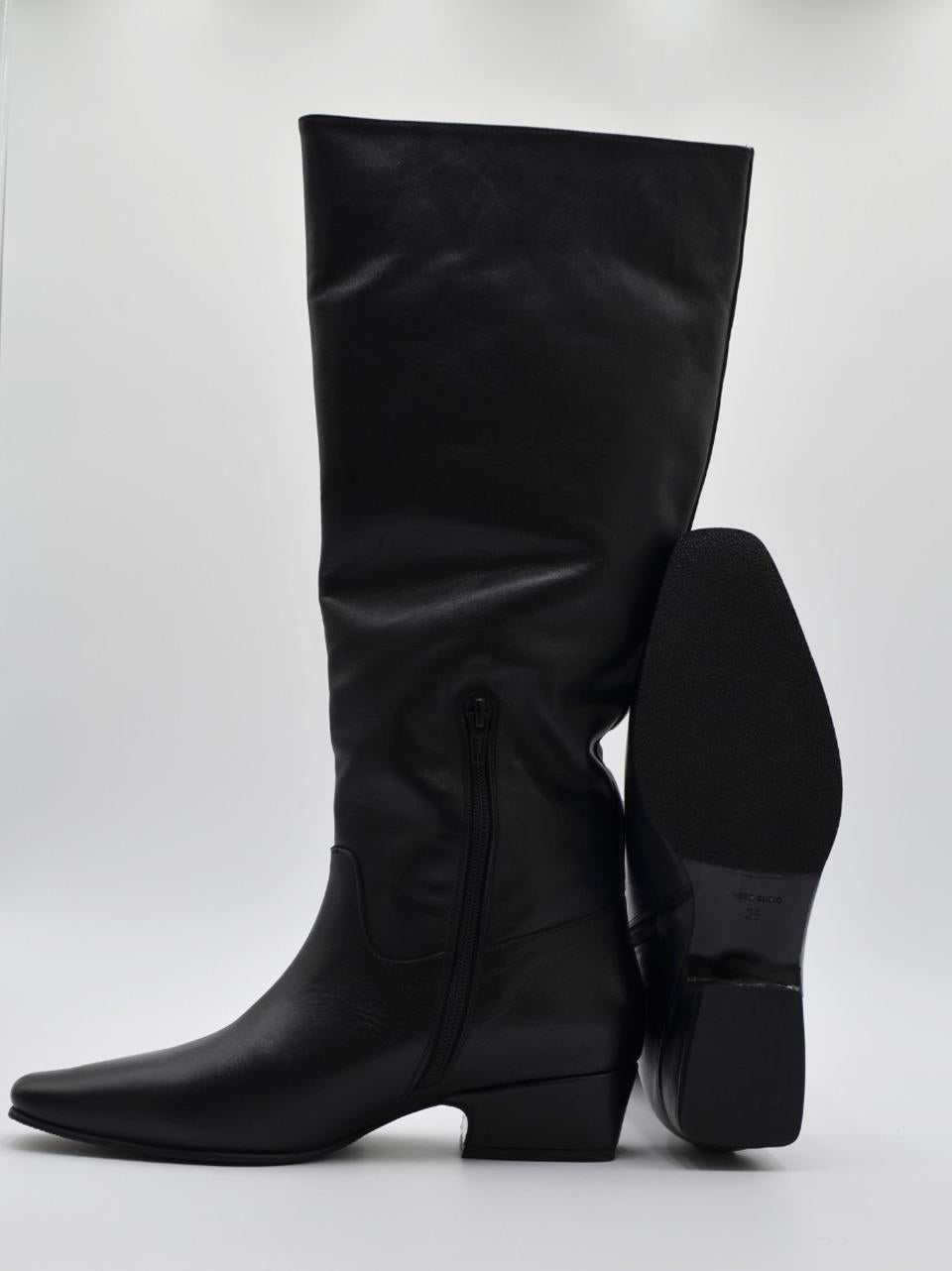 stivale  tacco h 30mm 7847 NERO ATTIMO 