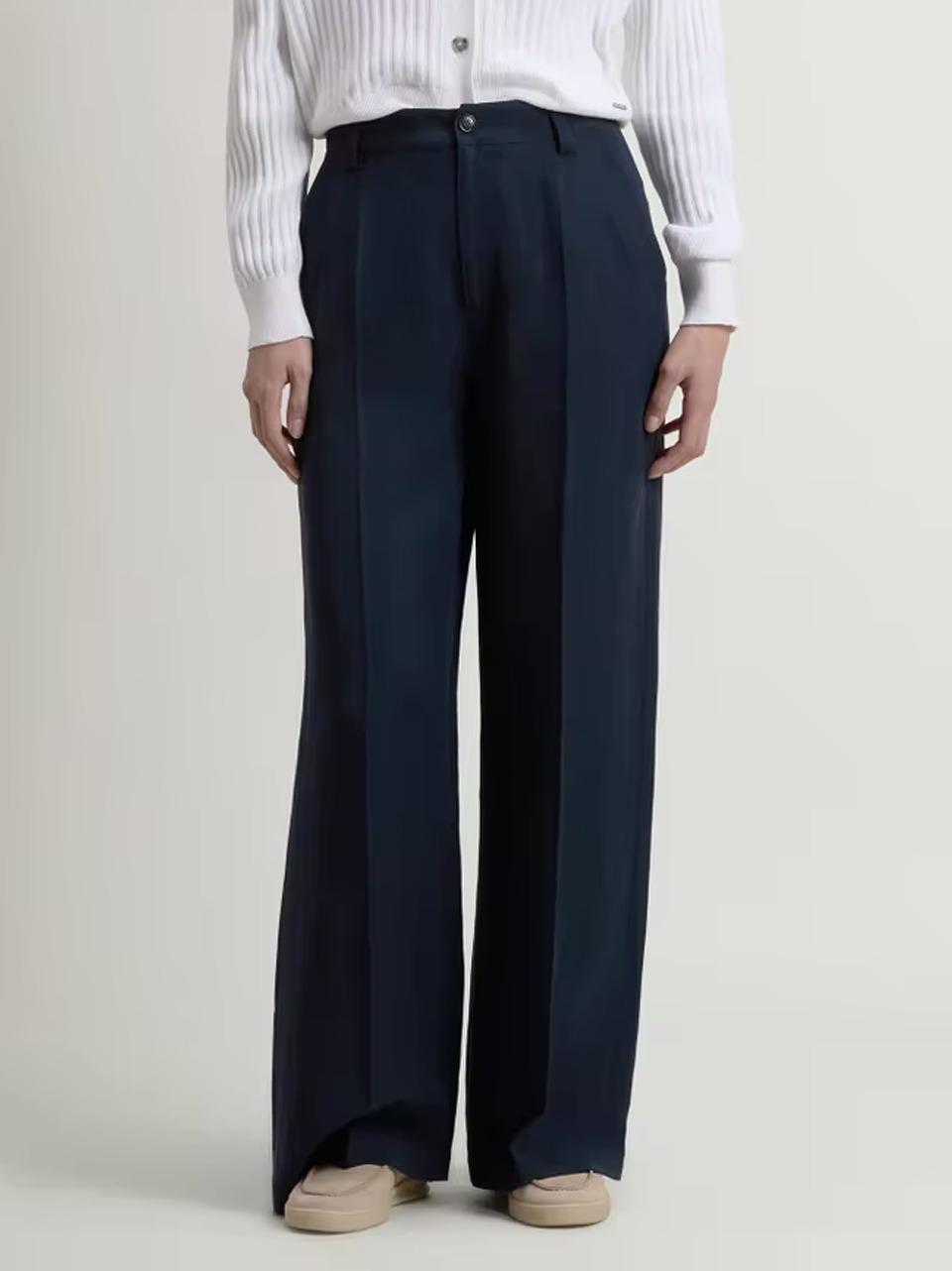 pantalone palazzo lino viscosa TR2025UT3043 3989 WOOLRICH 