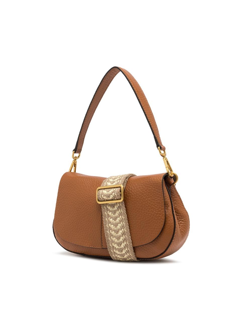 borsa tracollaelena round piccola BS11088TKL CARAMELLO GIANNI CHIARINI 
